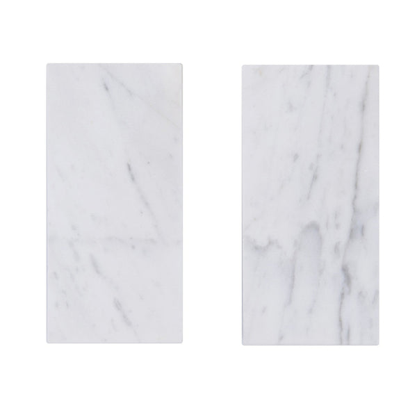 Carrara White 4-in x 12-in Polished  Marble Floor and Wall Tiles( 4.8 sq. ft. /Box )