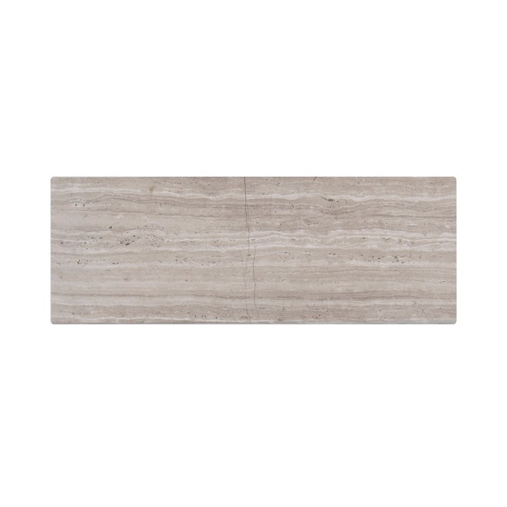 Wooden White 3-in x 8-in Marble Floor and Wall Tiles( 10.2 sq. ft. /Box )