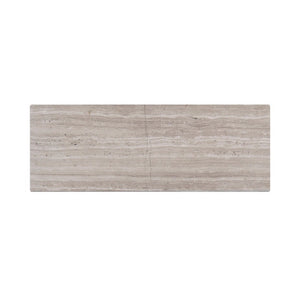 3"x8" Wooden White Marble Tiles
