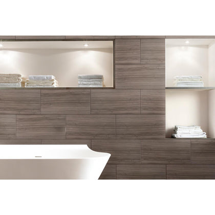 Athens Gray 12-in x 24-in Marble Floor and Wall Tiles( 10 sq. ft. /Box )