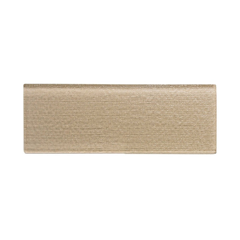 Linen Beige 3-in x 8-in Glass Wall Tiles( 1.33 sq. ft. /Box )