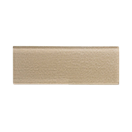 Linen Beige 4-in x 12-in Glass Wall Tiles( 13.3 sq. ft. /Box )
