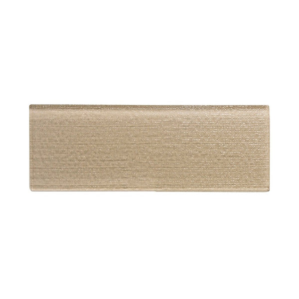 Linen Beige 4-in x 12-in Glass Wall Tiles(0.33-sq. ft/ Piece)