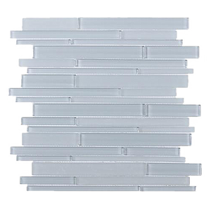 Ice Block Random Strip Glass Mosaic