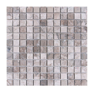 Gray Cloud 1x1 Polished Marble Mosaic
