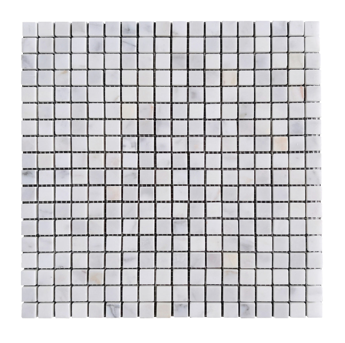 5/8" Calacatta 12-in x 12-in Polished Marble Mosaic Floor and Wall Tile( 5 sq. ft. /Box )