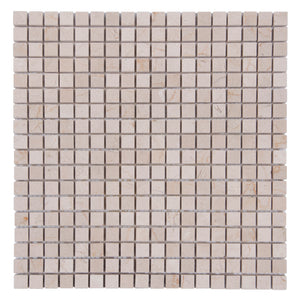 5/8 Cream Marfil Polished Mosaic