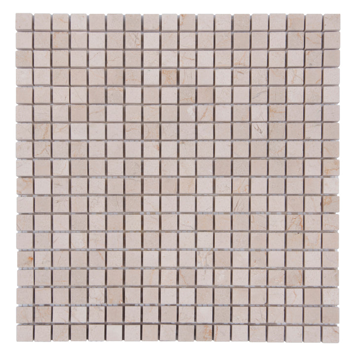 5/8 Cream Marfil Polished Mosaic