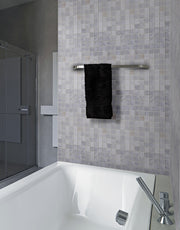 Oriental White 12-in x 12-in Polished Marble Mosaic Floor and Wall Tile( 5 sq. ft. /Box )