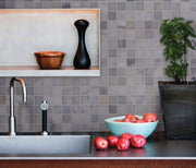Oriental White 12-in x 12-in Polished Marble Mosaic Floor and Wall Tile( 5 sq. ft. /Box )