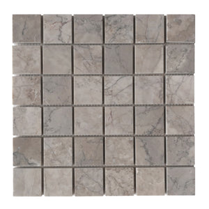 Gray Cloud 2x2 Polished Marble Mosaic
