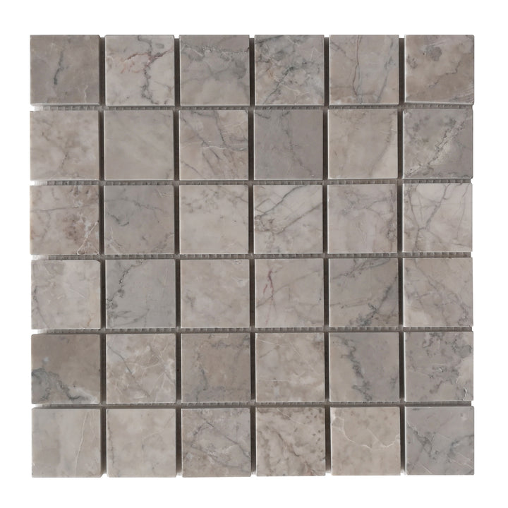 Gray Cloud 2x2 Polished Marble Mosaic