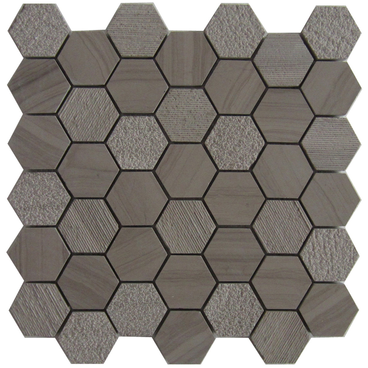 12-in x 12-in Athena Trinity Hexagon Marble Mosaic Floor and Wall Tile( 5 sq. ft. /Box )