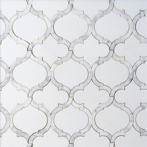 Marrakesh - Carrara White & Thassos White Waterjet