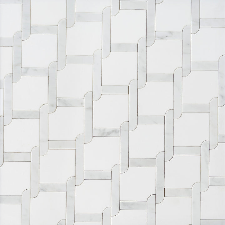 Thassos White & Carrara White Waterjet