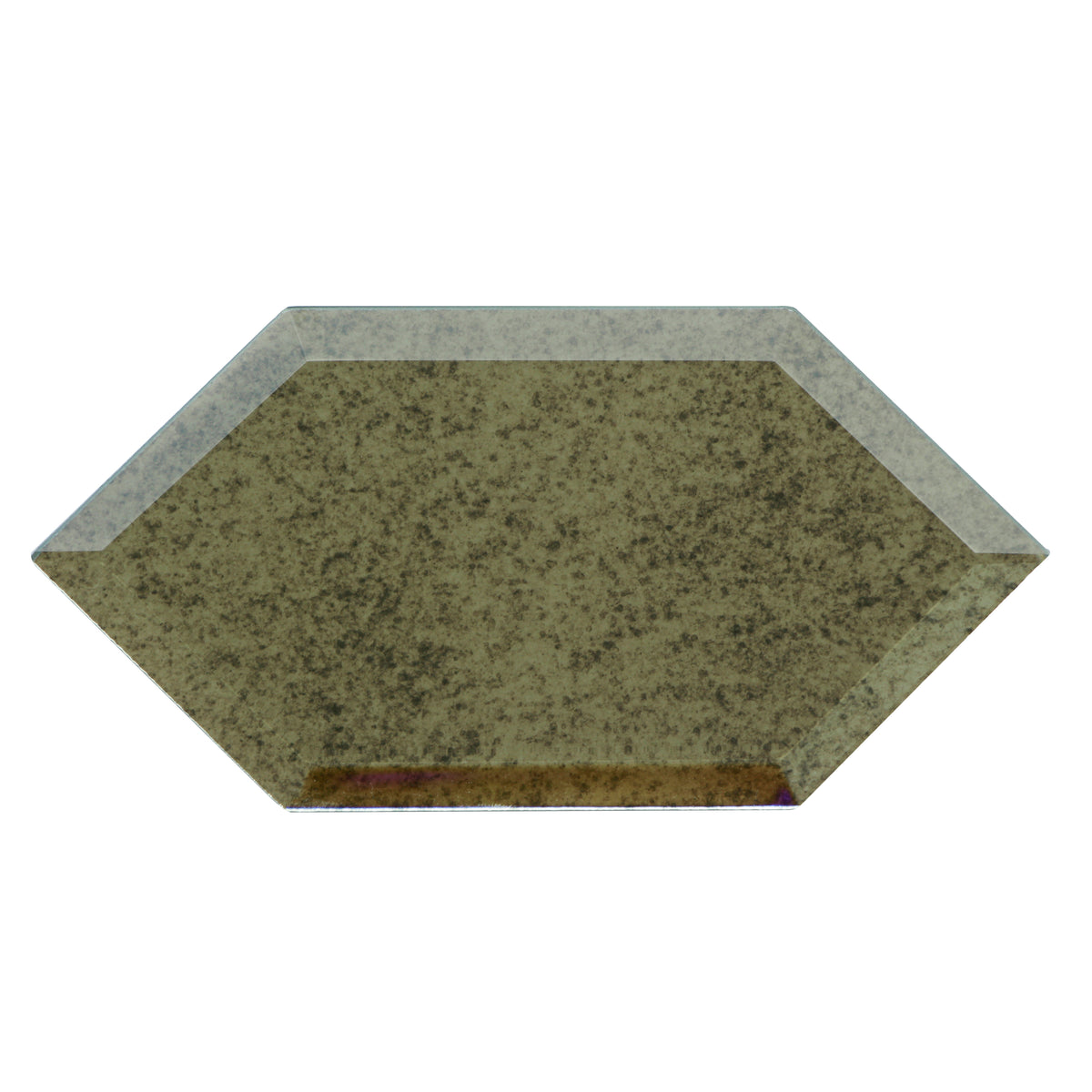 4-in x 8-in Beveled Stretched Hexagon Antique Mirror Mosaic Walls Tile( 6.6 sq. ft. /Box )
