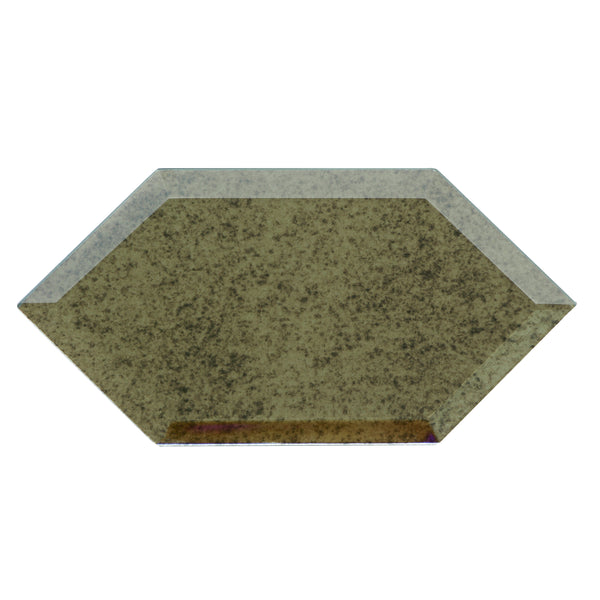 4-in x 8-in Beveled Stretched Hexagon Antique Mirror Mosaic Walls Tile(0.22-sq. ft/ Piece)