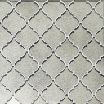 arabesque Lantern Antique Mirror 12-in x 9-in Glass Mosaic Wall Tile( 7.5 sq. ft. /Box )