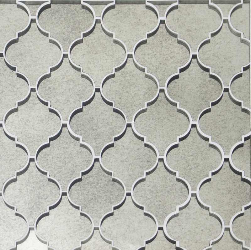 arabesque Lantern Antique Mirror Glass Mosaic Wall Tile - Sample (Product Shown is Full Size)