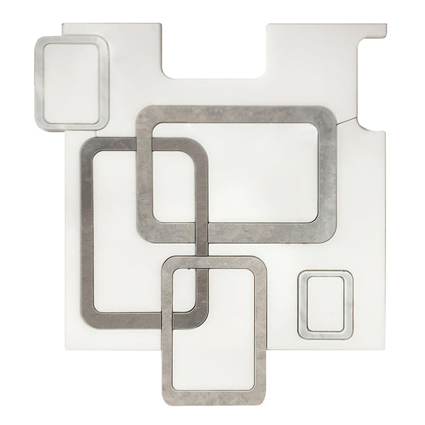 Warhol Thassos & Tunisian Gray 12-in x 11-in Waterjet Mosaic Floor and Wall Tile(0.92-sq. ft/ Piece)