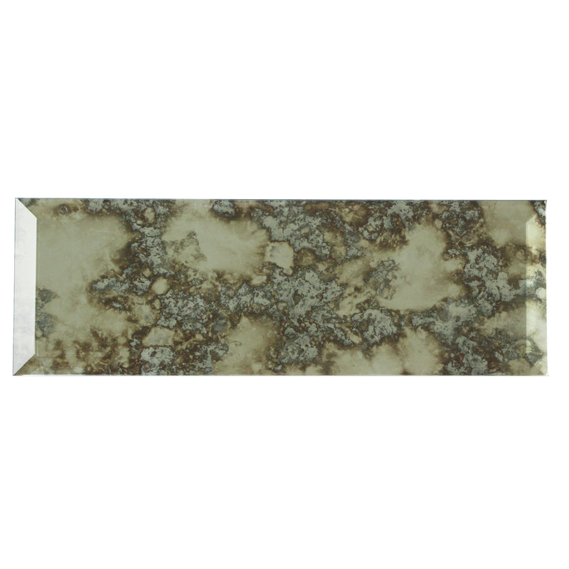 4-in x 12-in Antique Mirror Beveled Mosaic Wall Tile( 6.6 sq. ft. /Box )