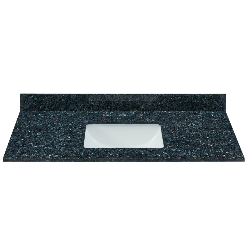 31" Blue Pearl Granite Vanity Top with Sink