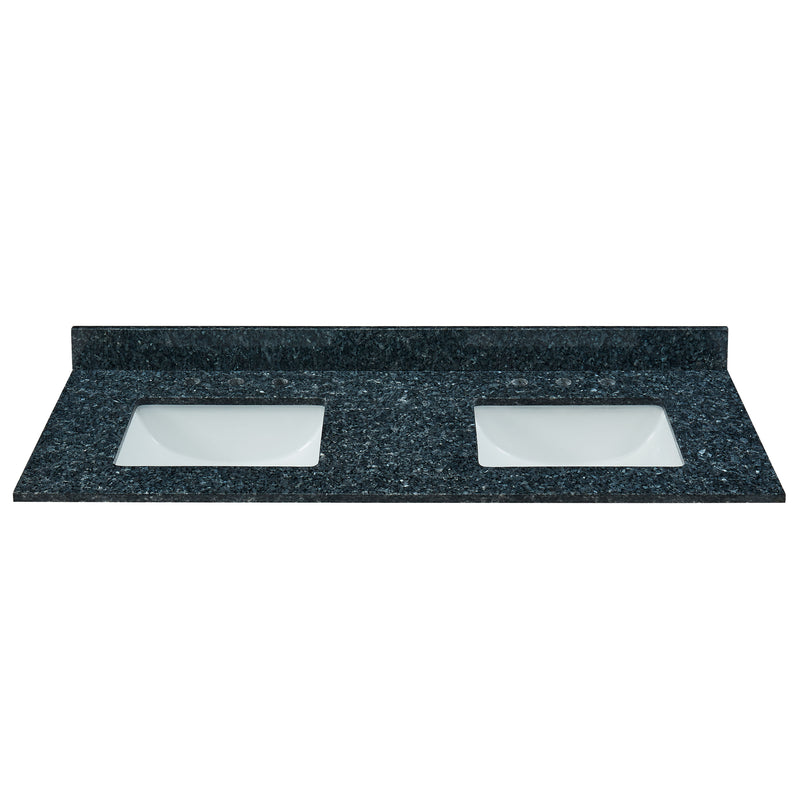 61" Blue Pearl Granite Vanity Top with Sink