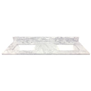 37" Premium Carrara Marble Vanity Top with Sink