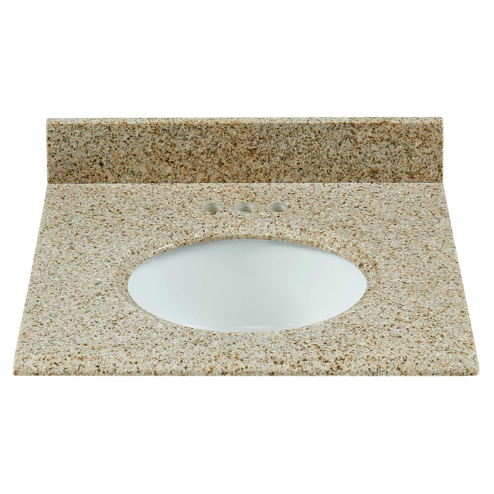 31" Desert Gold Granite Vanity Top with Sink