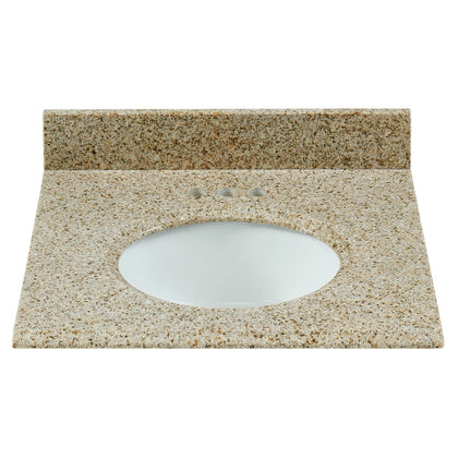 31" Desert Gold Granite Vanity Top with Sink