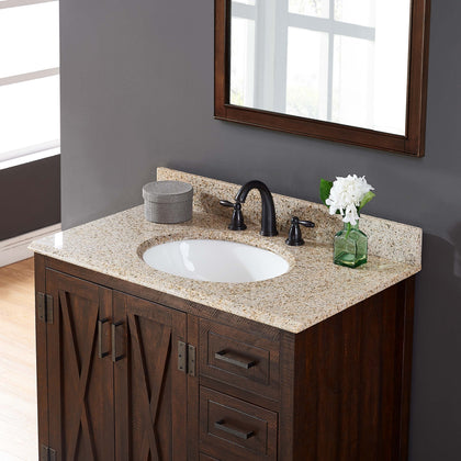 31" Desert Gold Granite Vanity Top with Sink