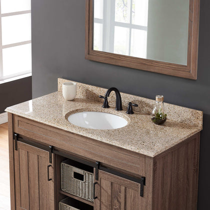 61" Desert Gold Granite Vanity Top with Sink