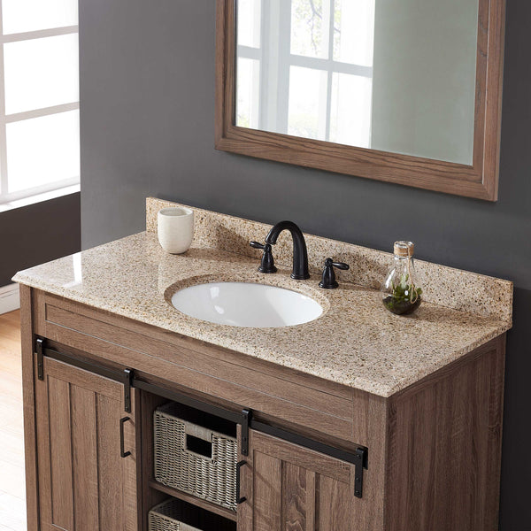 61" Desert Gold Granite Vanity Top with Sink
