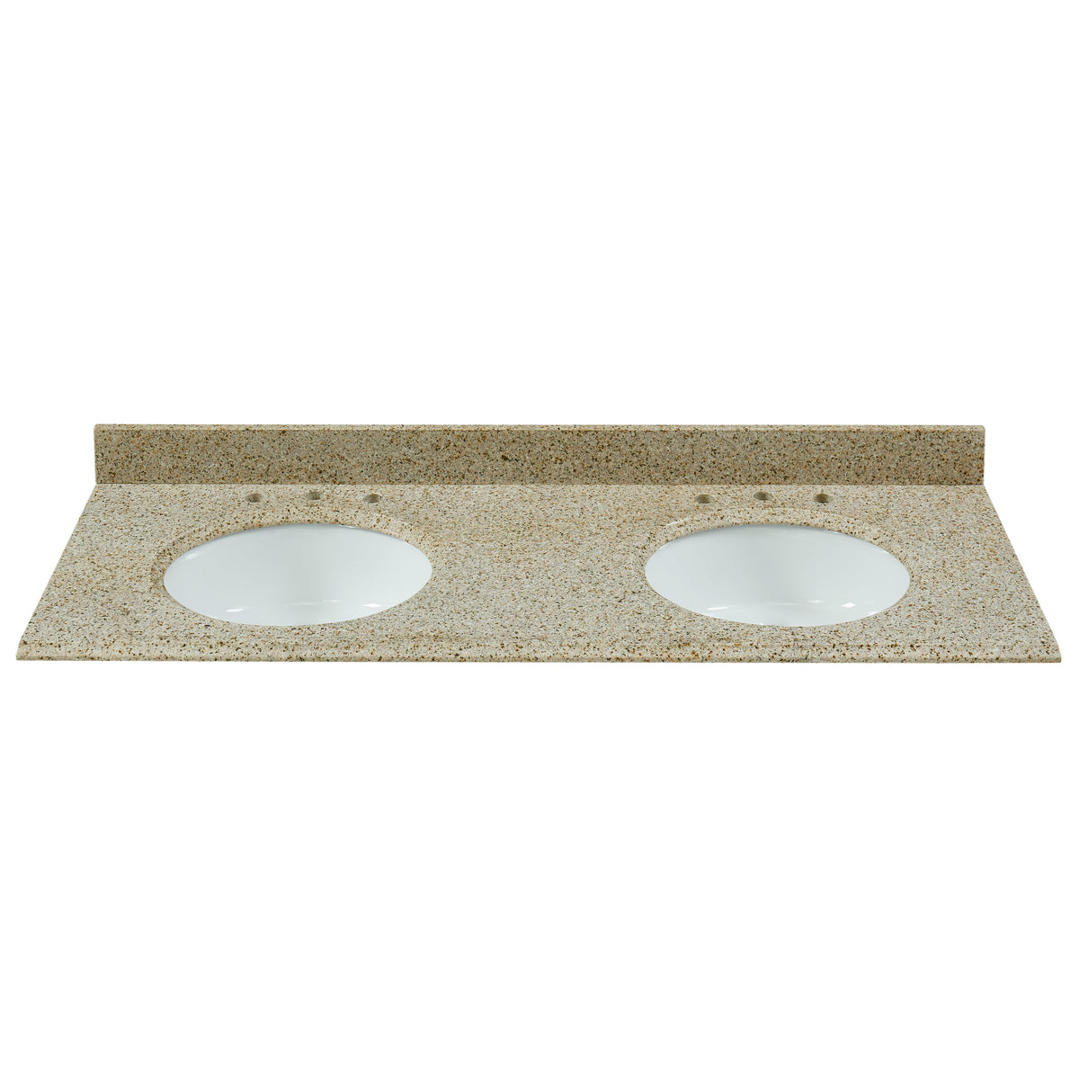 61" Desert Gold Granite Vanity Top with Sink