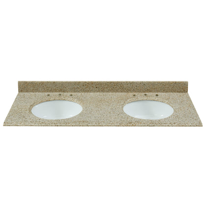 61" Desert Gold Granite Vanity Top with Sink