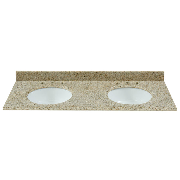 61" Desert Gold Granite Vanity Top
