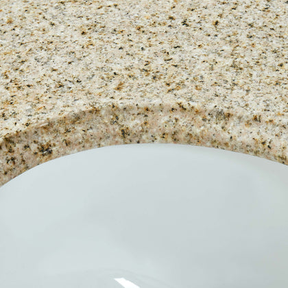 61" Desert Gold Granite Vanity Top with Sink