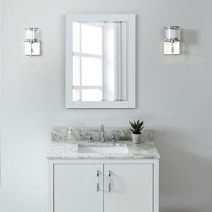 31" Glacier White Granite Vanity Top with Sink