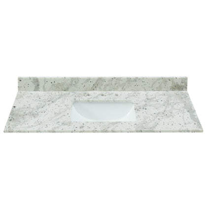 43" Glacier White Granite Vanity Top with Sink
