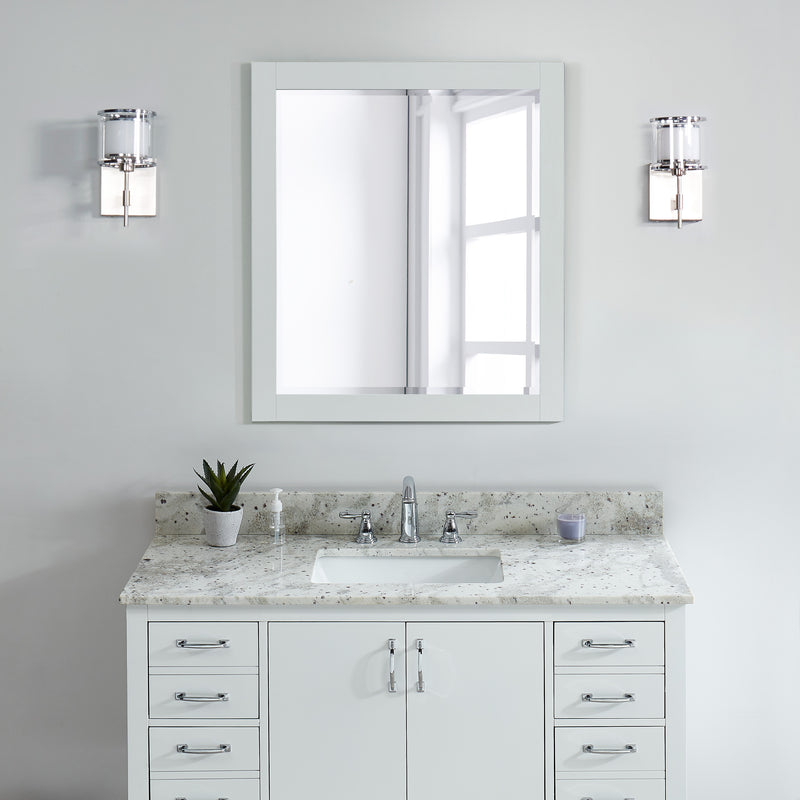 49" Glacier White Granite Vanity Top with Sink