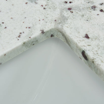 61" Glacier White Granite Vanity Top with Sink
