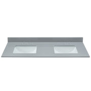37" Soft Gray Engineered Marble Vanity Top with Sink