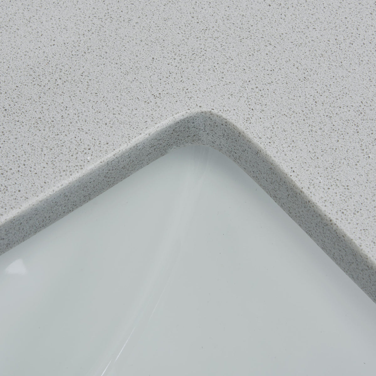 31" Soft Gray Engineered Marble Vanity Top with Sink