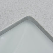 37" Soft Gray Engineered Marble Vanity Top with Sink