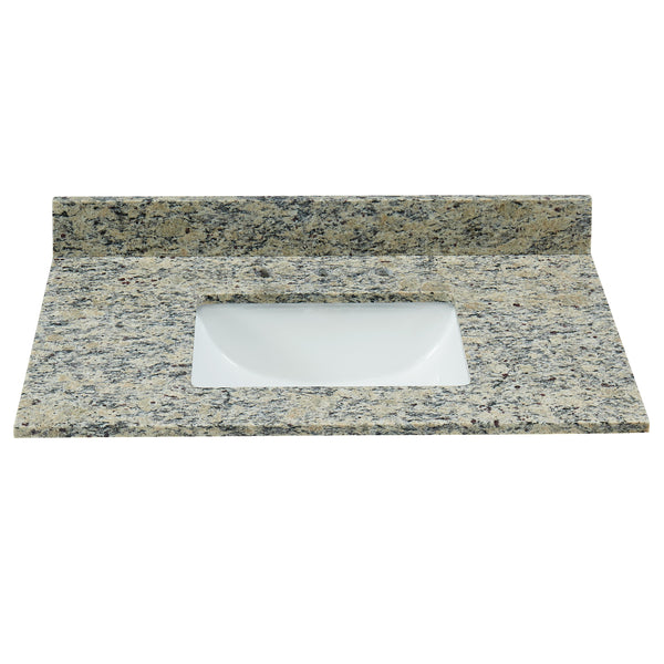Santa Cecilia Light Granite Vanity Top Sink