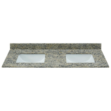 61" Santa Cecilia Light Granite Vanity Top with Sink