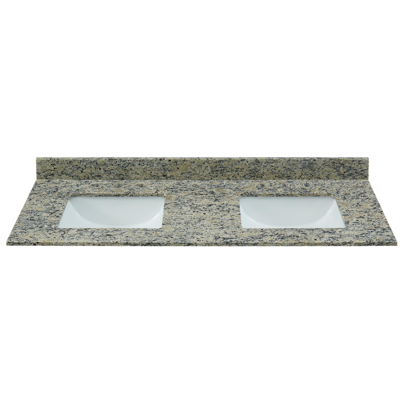 49" Santa Cecilia Light Granite Vanity Top with Sink