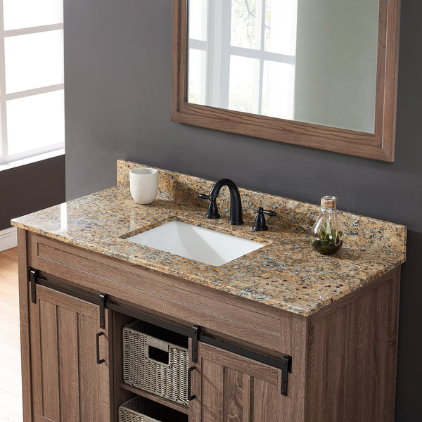 49" Santa Cecilia Granite Vanity Top with Sink