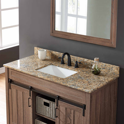43" Santa Cecilia Granite Vanity Top with Sink