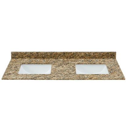 61" Santa Cecilia Granite Vanity Top with Sink